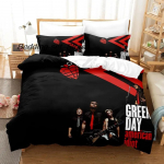 Green Day ' AMERICAN IDIOT Voodipesukomplekt &Uuml;hekohaline Kaksik T&auml;issuuruses Kuninganna Kuningsuuruses Voodikomplekt T&auml;iskasvanu Laps Magamistuba Tekikoti Komplektid Voodilina Komplekt 140X200cm-2pcs