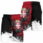 Poksip&uuml;ksid Serbia 3D Prindiga V&otilde;itlustreening MMA Segatud V&otilde;itluskunst Unisex Mehed Naised Kiiresti Kuivavad Fitness J&otilde;usaal Sport Treenings&auml;rk Vabaaja T&auml;navar&otilde;ivad S