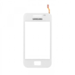 Vitre tactile + adh&eacute;sif pr&eacute;-install&eacute; blanc pour Samsung Galaxy Ace S5830