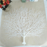 Kunstlik korallimere lehvik Korallide dekoor Tehissarve oksad Plastist oks Akvaariumi kaunistus Akvaariumi maastik Dekoratiivne taimede oks valge