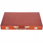 Retro Puidust Maalimisvahendite Hoiukast Kaasaskantav Joonistus &Otilde;limaalikohver Tarvik