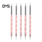 5 tk Silikoonsavist skulptuurit&ouml;&ouml;riist Modelleerimine t&auml;ppidega keraamika k&auml;sit&ouml;&ouml; isetegemiseks k&auml;sit&ouml;&ouml;na k&uuml;&uuml;nte kunsti koogi kaunistamiseks sinine