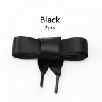 Lamedad paelad ei takerdu 2 cm laius siidist kingapaelad t&uuml;drukute tantsukingadele must/valge pael kahepoolne kudumine 22 v&auml;rvi 80cm must