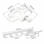 Lapse turvaluku kork Kukkumist takistav luku piiraja hooldus beebile Lastekaitse aknapiiraja reguleeritav aknalukk valge