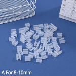 50 tk LED-pistikuga fikseeritud plastklambrid seinale kinnitamiseks 8/10/12/14/17/18/20Mm Rgb 5730/5050/2835 ribavalgusti jaoks A