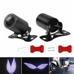 2 tk Angel Wingsi mootorratta LED-tervitusvalgusti Mootorratta modifitseeritud dekoratiivse valgustiiva laservalgustite projektsioonituled