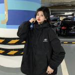 Korea roheline avar kapuutsiga jakk naistele - s&uuml;gisene Harajuku BF stiilis, pikkade varrukatega moodne mantel (2023. aasta) Medium (M) roheline