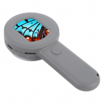 Digital Microscope with 2in LCD Screen 100X Illuminated Jewelers Loupe Handheld Coin Magnifier with