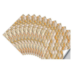 10tk komplekt Marmorist tellised Tr&uuml;kitud tapeet Seinakleebis Mosaiikmustriga Plaadikleebised K&ouml;&ouml;k Vannituba Dekoratiivne Tapeet Paberkile Isekleepuv 15cmx15cmx10PCS