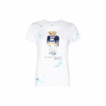 Polo Ralph Lauren Karumustriga L&uuml;hikeste Varrukatega T-s&auml;rk Naiste Topid Valge 211856643-001 XS