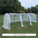 Tunnelstiilis v&auml;rvitud terastorust lillealuse kaasaskantav sukulentide kasvuhoone potitaimede kasvatamiseks soojusisolatsiooniga varikatus