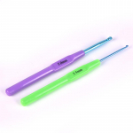 6 tk/komplekt, multifunktsionaalne plastikust k&auml;epide, alumiiniumist heegeln&otilde;elad, kudumisvarras