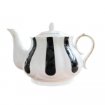 Briti p&auml;rastl&otilde;unatee komplekt, luust portselanist teeotsad, k&auml;sitsi maalitud kuldne teekann, loominguline kohvikann, lihtne veekann
