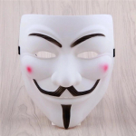 1 tk Cosplay kost&uuml;&uuml;mid Anime Cosplay mask n&auml;ole peakatete jaoks Halloweeni peomaski rekvisiidid valge