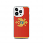 Coque iPhone - Mont&eacute;n&eacute;gro - Drapeau - Souple - Mitmev&auml;rviline - TPU l&auml;bipaistev