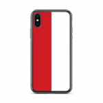 Coque iPhone &ndash; Monaco &ndash; Drapeau &ndash; Souple &ndash; Mitmev&auml;rviline &ndash; &Uuml;hilduv iPhone X