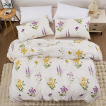 3 tk Moodsad lillelised voodipesu Mugav lina Tekikott Ilma t&auml;idiseta &Uuml;heinimese/Kaheinimese/Queen-size/King-size P&otilde;hjamaade Poisi T&uuml;druku Voodipesu EUsingle 135x200