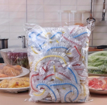 50/100 tk Toidukile Kaaned PE Kile Elastne Kauss Kaaned &Uuml;hekordselt Kasutatavad ja Turvalised Hoiavad Toidu V&auml;rskena ja Maitsvana T&auml;iuslik K&ouml;&ouml;gi Tarvik 100PCS mitmev&auml;rviline