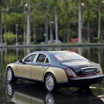 1:24 Maybach 62s S650 Classic Luxy Auto Sulamist Auto Mudel Valatud Metallist M&auml;nguautod Auto Mudel Simulatsioon Kogumine Laste M&auml;nguasi Kingitus kuldne