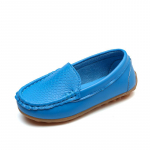 JGSHOWKITO Lastejalatsid Candy Colors Unisex poistele T&uuml;drukutele Pehmed Loafers PU nahast jalan&otilde;ud Lastele Suurus 21-38 Moccasin Hot 21