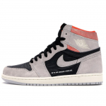 Air Jordan 1 Retro High OG Neutral Grey Meeste Tossud Hyper-Crimson-White-Black 555088-018 44