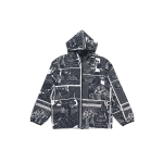 Adidas Originals Trefoil R.Y.V. T&auml;istr&uuml;kiga kootud kapuutsiga spordijakk meestele pealiskate Must GN3333 XS