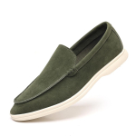 Moodsad Meeste Briti Stiilis PU Nahast Mokassiinid Slip-On S&otilde;idujalatsid Vintage Pehme Tald Mugavad Vabaaja Mokassiinid Libisemisvastased Mood 43 roheline