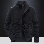 Fliisriided Meeste fliisist s&uuml;gis- ja talvine hingav tuulekindel kardigan jakk jakk jakk meestele 5XL must