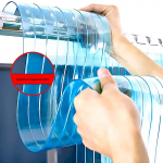 Kvaliteetne l&auml;bipaistev PVC uksekardin - S&auml;&auml;sekindel, pehme vahesein kliimaseadmele, koju, poodi v&otilde;i varjuks. 1.9m Height