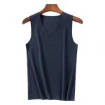 Meeste talvine &otilde;mblusteta termovest V-kaelusega varrukateta termopesu, paksendatud elastne &otilde;huke s&auml;rk, termotopsid 4XL tumehall v&auml;rv