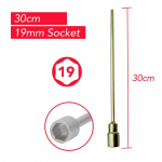 30 cm nurgaga p&uuml;siv haagissuvila jala kerimispuuri pikendustugra pesa 19 mm adapter