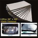 12X 50*30cm 10mm auto kapoti helimatt summutav soojusm&uuml;ra isolatsiooni vaht
