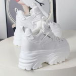 Moodsad 10CM 12CM Parima Kvaliteediga Ehtne Nahk Platvormiga Buffalo Kingad Naistele Vabaaja Tossud &Uuml;mar Nina Br&auml;ndi Luksuslik Isa kingad 36