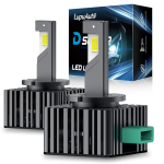 D3S D3R LED esitule pirn, 40000LM 500% Heledus 6500K K&uuml;lm Valge LED udutuli D3S/D3R hall v&auml;rv