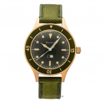 Bulova Mil Ships 150. aastap&auml;eva eriv&auml;ljaanne Roheline sihverplaat Automaatne sukeldumiskell 98A324 200M Meeste k&auml;ekell roheline