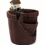 Miniatuurne maja figuur vaik vaas taimepott taevane linn loominguline istutusmasin lillepotile &uuml;rdid kaktused sukulendid kodu aia kaunistus