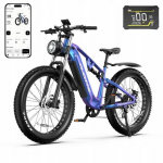 V&eacute;hicule &eacute;lectrique DUOTTS E26 Bafang 20Ah SAMSUNG 26 55km/h 120km+PL Facile &agrave; transporter Parking Bleu