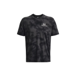 Under Armour UA Rush Logo Prindiga &Uuml;mmarguse Kaelusega T-s&auml;rk Meeste Topid Must 1376792-001 XL