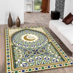 Islami festivali palvevaip moslemite p&otilde;lvili olemise pol&uuml;estermatt Ramadan Kareem moslemitele islami vaip palve p&otilde;randamatid libisemiskindel vaip 120 x160cm