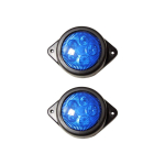 2X 12V LED mitmeotstarbelised lambid (Sinine) Haagistele/Veoautodele/Traktoritele