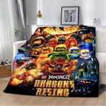 Multikaga tr&uuml;kitud tekk Piknikutekid Soe tekk Pehme ja N-ninjagos Mugav tekk Kodu Reisimine S&uuml;nnip&auml;evakingitus 30x40in