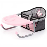 Si&egrave;ge de table pour poup&eacute;es - BAYER - Gris papillon - Accessoires inclus - Moyen - 3 ans et plus hall