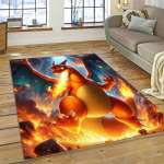 27 Stiili Charizard Charmander Tule-Pokemon Joonisfilm Dracaufeu Vaip Vaip Magamistoa elutoa Kodu Diivani Kaunistus, P&otilde;randamatt 40x60cm( 15x23in ) gray