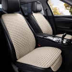 Autoistme kate ees/taga Linane istmekaitse padi Auto istmekatted Mat Protect Pad Car 1PCs beige