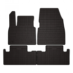 Dywaniki samochodowe gumowe do: Renault Megane E-Tech crossover (2022-) - czarne, dopasowane