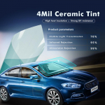 0.1mm Light Blue Car Home Window Film 70%VLT Nano Ceramic Solar Tint Glass Scratch-resistant Film car sun shade film Wide:0.5m 0.5x1m
