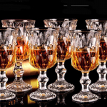 Flavinmci Euroopa Kristalli Klaasi Jalas Klaaside Komplekt 4 sets of 120ml wine glasses