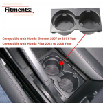 Car Center Console Water Cup Holder ert For Honda Element 2007-2011 For Honda Pilot 2003-2008 Accessories 83413-S9V-A01ZA
