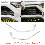 For TOYOTA RAV4 RAV 4 XA50 - 2024 Front Grille Grills Mesh Racing ert Strip Cover Trim Car Accessories Exterior Stainless Steel