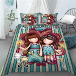 Santoro Gorjuss Tekikate Kollektsioon T&auml;is Queen King Suurus Anime Kaunis T&uuml;druk Voodipesu Kollektsioon 3D Prindiga Santoro Gorjuss T&uuml;drukute Tekikate 70x133cm 2pcs